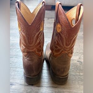 Womens western leather cowgirl boots